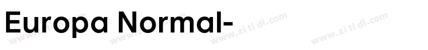 Europa Normal字体转换